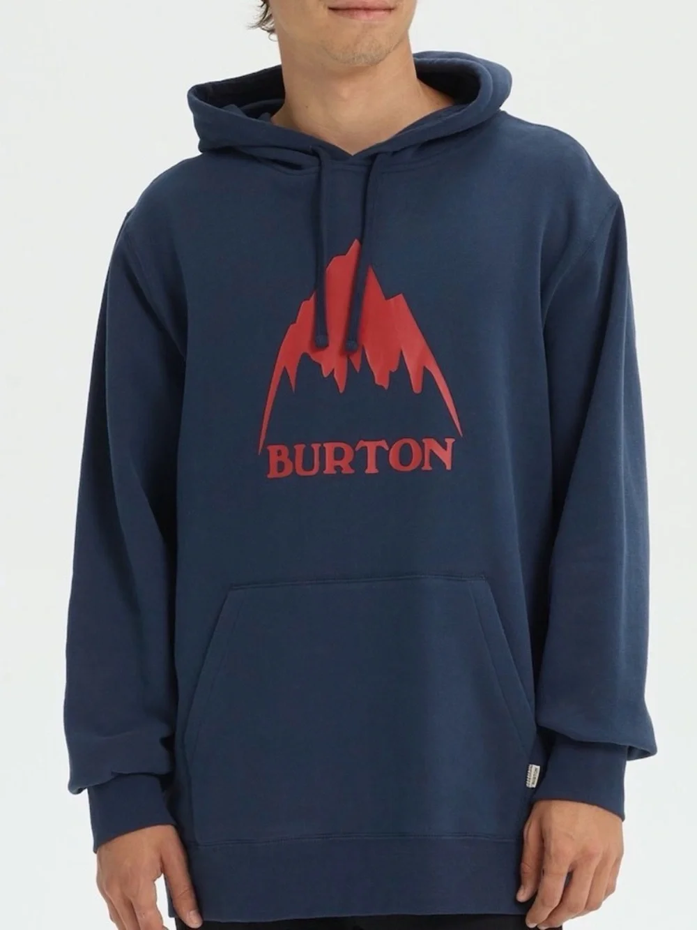 Burton Navy Blue Hoodie with Red Logo